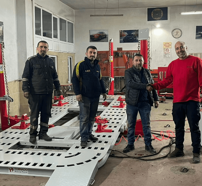 TORNADO CNC ŞASE ÇEKTİRME MAKİNESİ ANKARA’DA KURULUM VE EĞİTİMİ TAMAMLANDI